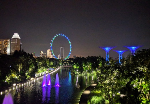 Vue sur gardens by the bay