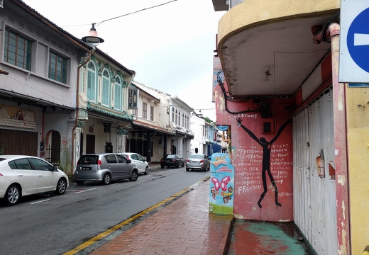 Street art dans les rues de Malacca