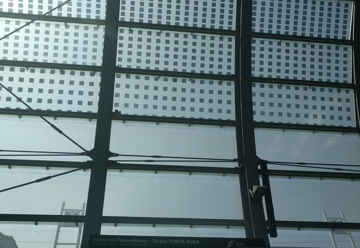 Panneau solaire de la gare de Turin